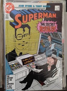 SUPERMAN # 2  1987  DC comics john byrne LEX LUTHOR CLARK KENT