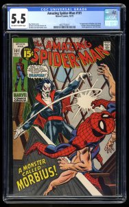 Amazing Spider-Man #101 CGC FN- 5.5 Off White to White 1st Appearance Morbius!