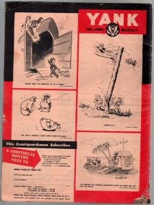 Yank 3/31/1944-Army Weekly-Sad Sack-Invasion cover-mental breakdowns-VG