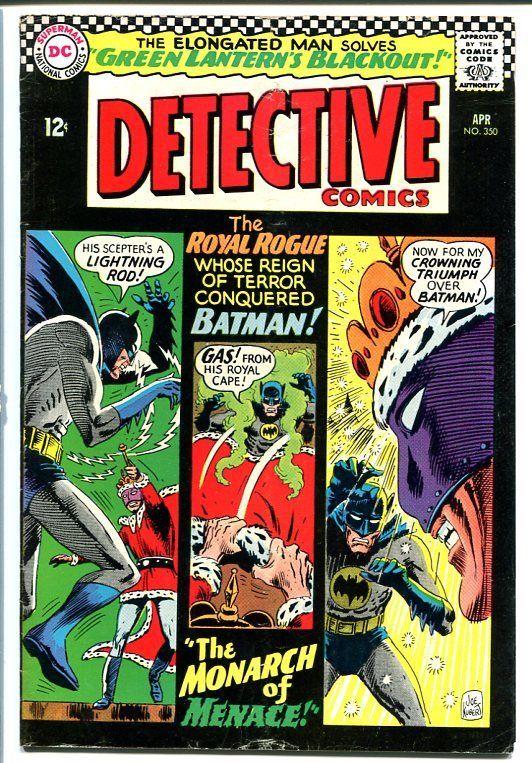 DETECTIVE COMICS #350-BATMAN-DC-1966-JOE KUBERT! VG