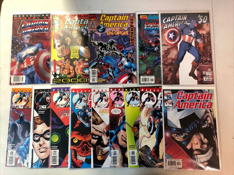 Captain America (1998) #1-50 + Annual ‘98 -‘ 01 (VF/NM) Complete Run Set Marvel