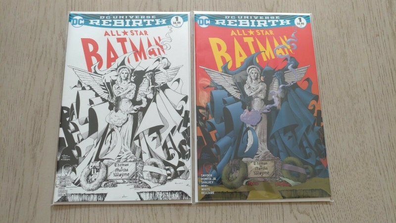 All Star Batman #1 SET NM / Color Only 3000 B&W RARE 1500 MCFARLANE HOMAGE COVER