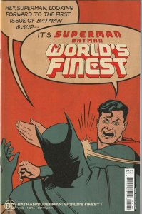 Batman Superman Worlds Finest # 1 Zdarsky 1:25 Cover G NM DC 2022 [F7]