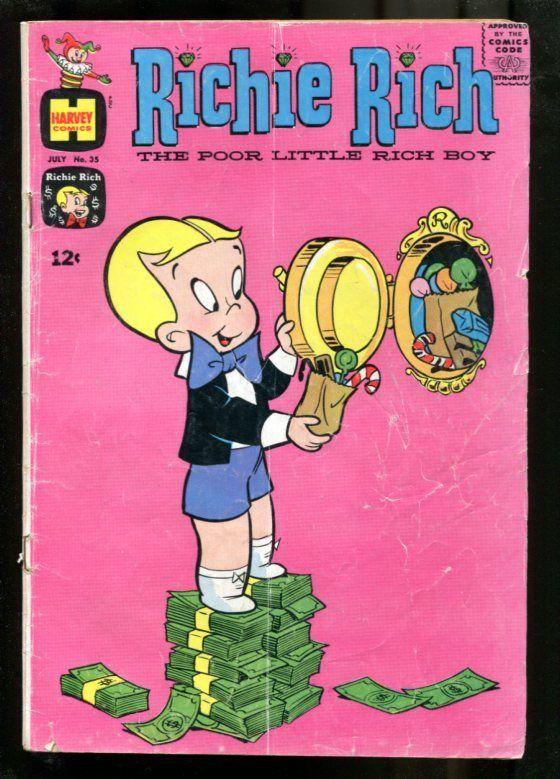 Richie Rich #35-1965-Storing Stuff in Safe Cover G | Comic Books - Silver Age, Richie Rich, Cartoon Character / HipComic Richie Rich #35-1965-Storing Stuff in Safe Cover G | Comic Books - Silver Age, Richie Rich, Cartoon Character / HipComic