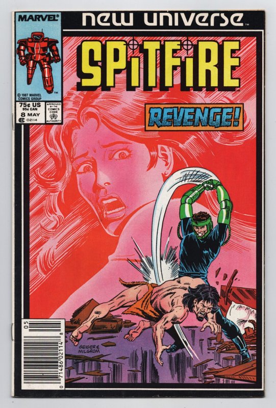 Spitfire And The Troubleshooters #8 New Universe (Marvel, 1987) VG/FN