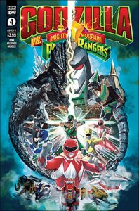 Godzilla Vs. The Mighty Morphin Power Rangers #4B VF ; IDW