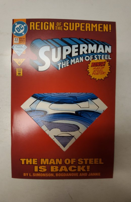 Superman: The Man of Steel #22 (1993) NM DC Comic Book J693