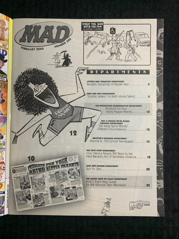 2000 MAD Magazine #390 VG/FN 5.0 Will & Grace / Boy Bands
