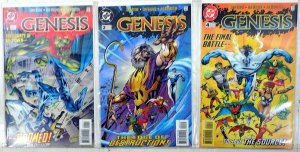 Genesis Lot of 3 #1, 2, 4 1997 DC Superman Supergirl Flash Green Lantern Comics