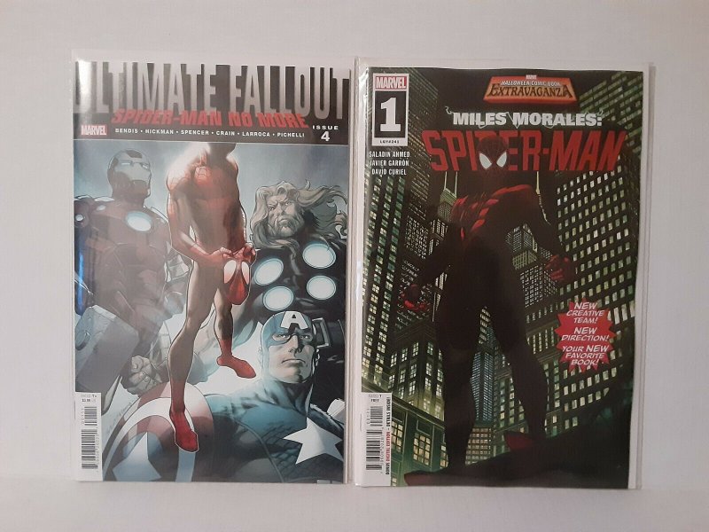 ULTIMATE FALLOUT #4 FASCIMILE + MILES MORALES SPIDER-MAN #1 - FREE SHIPPING 