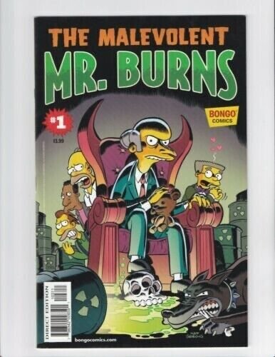 The Malevolent Mr.Burns #1 Simpson Comics by Gail Simone Cover by Jason ...