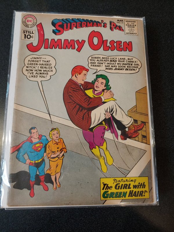​Superman’s Pal Jimmy Olsen #51 1961 Curt Swan Lucy Lane Otto Binder VG+