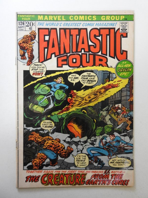 Fantastic Four #126 (1972) VG- Condition! Moisture stain