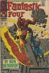 Fantastic Four #69 ORIGINAL Vintage 1967 Marvel Comics Mad Thinker Jack Kirby 