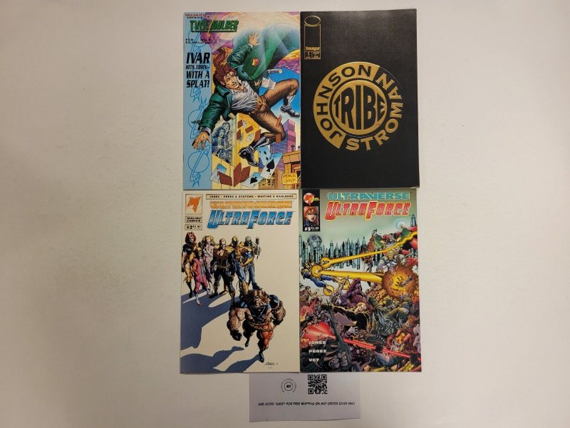4 Image Comics #2 3 Ultraverse Ultra Force + #1 Tribe + #3 Timewalker 23 TJ9