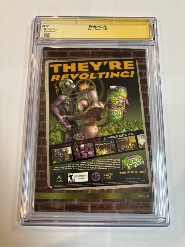 Elektra (2001) # v2 # 4 (CGC 9.8 SS) Signed Greg Horn * Marvel Comics Census = 4