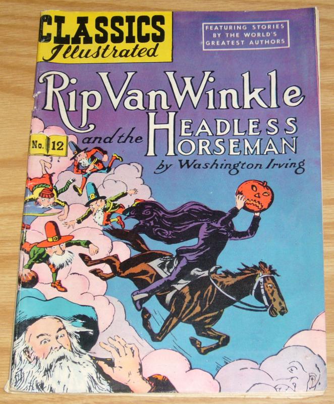 Classics Illustrated #12 VG- (6th) rip van winkle and headless horseman HRN 60