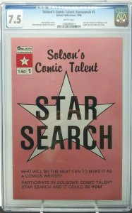 1986 Solson ~ SOLSON'S COMIC TALENT STARSEARCH #1 ~ CGC 7.5 VG-
