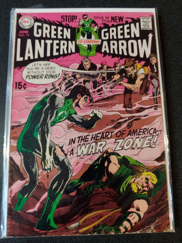 Green Lantern (1971) #77 FINE- Green Arrow Neal Adams Art; DC Comics