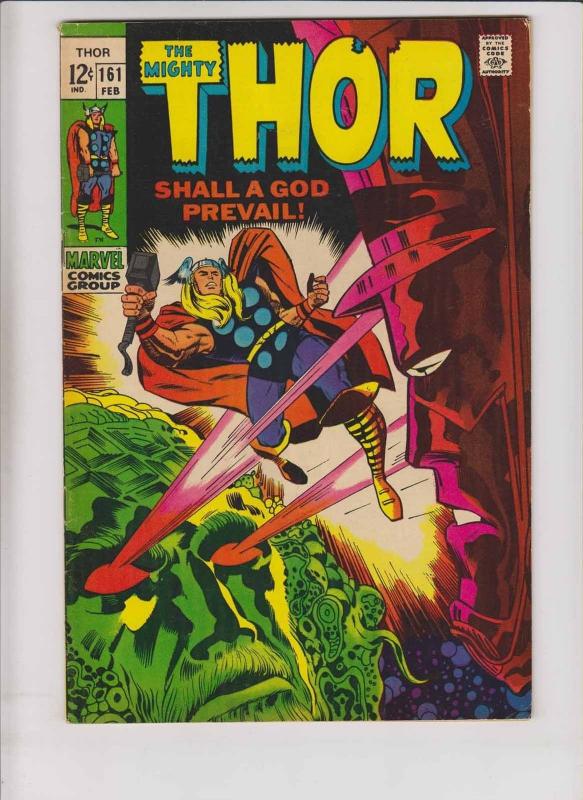 Thor #161 FN+ stan lee - jack kirby - ego the living planet vs galactus 1969