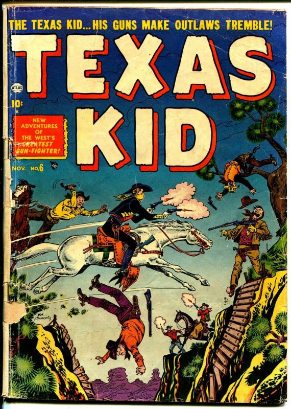 Texas Kid #6 1951-Atlas-Joe Maneely-George Tuska-elusive issue-G-