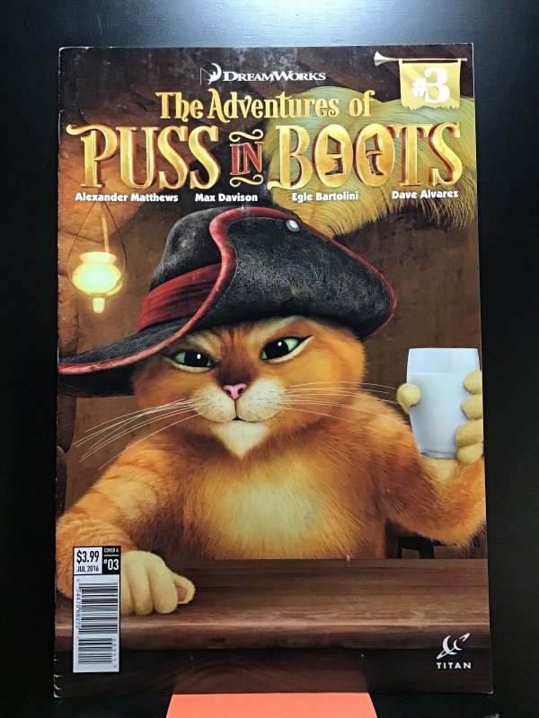 Dreamworks The Adventures Of Puss In Boots 3 2016 Comic Books Modern Age Titan Comics 