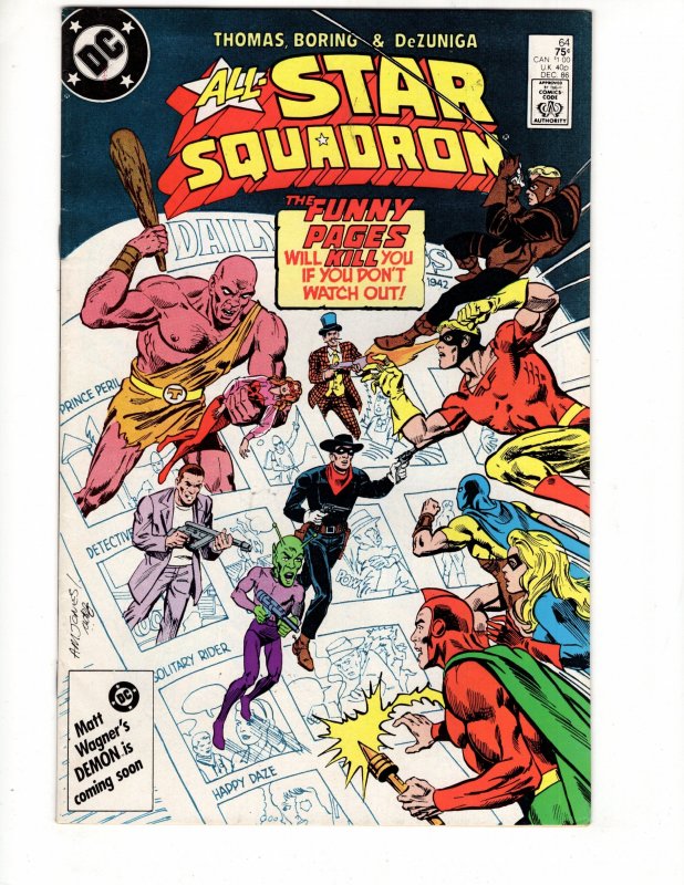All-Star Squadron #64 JOHNNY QUICK! STAR-MAN! LIBERTY BELLE!