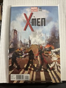 X-MEN   #1  DEADPOOL ZOMBIES ABBEY ROAD HOMAGE VARIANT COVER MARVEL SUYDAM 