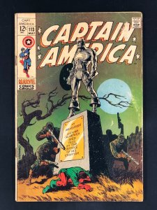 Captain America #113 (1969) GD/VG Iconic Steranko Cover