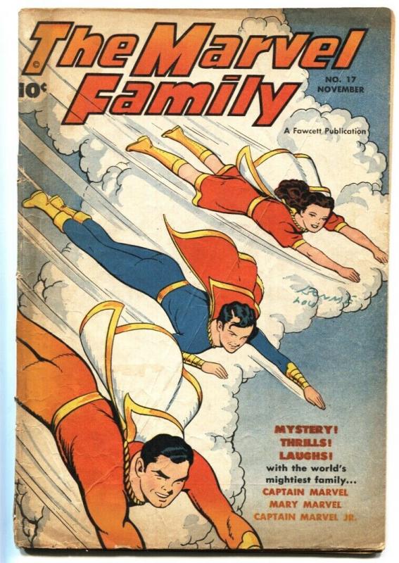 MARVEL FAMILY #17 1947-CAPTAIN MARVEL-FAWCETT-MARY MARVEL-G