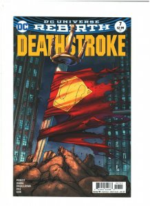 Deathstroke #7 VF+ 8.5 DC Rebirth 2017 Larry Hama, vs. Superman