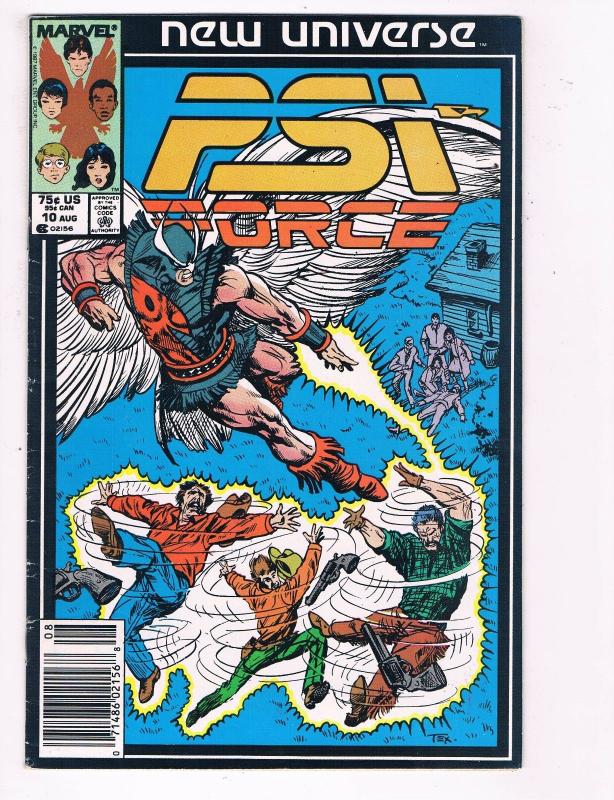 Psi Force #10 VG Marvel New Universe Comic Book DE5