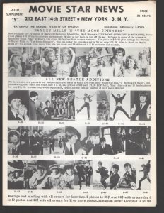 Movie Star News Mail Order Sales Catalog Supplement #S 1960's-Irving Klaw-8 x...