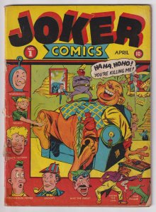 Joker Comics #1 (1942) First appearance Powerhouse Pepper by Basil Wolverton