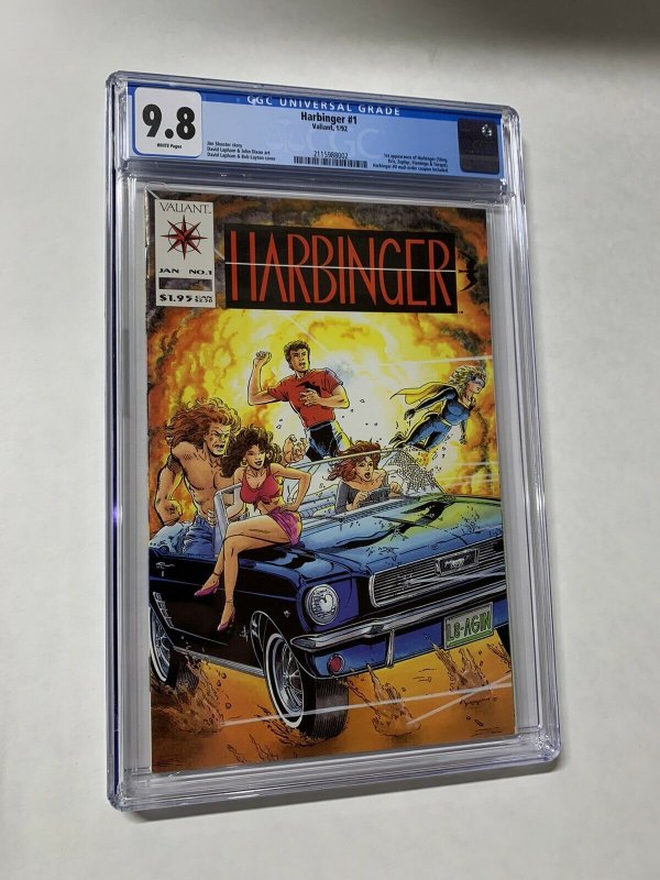 Harbinger 1 Cgc 9.8 White Pages Valiant Coupons Intact 1st Print