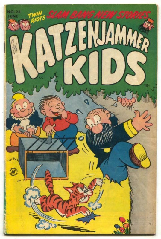 Katzenjammer Kids #23 1953- tiger cover VG+