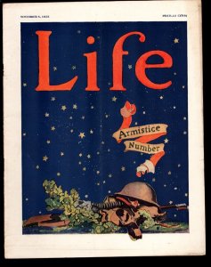 Life 11/8/1923-armisitice issue-Comic & cartoon art illustrations-Vintage ads...