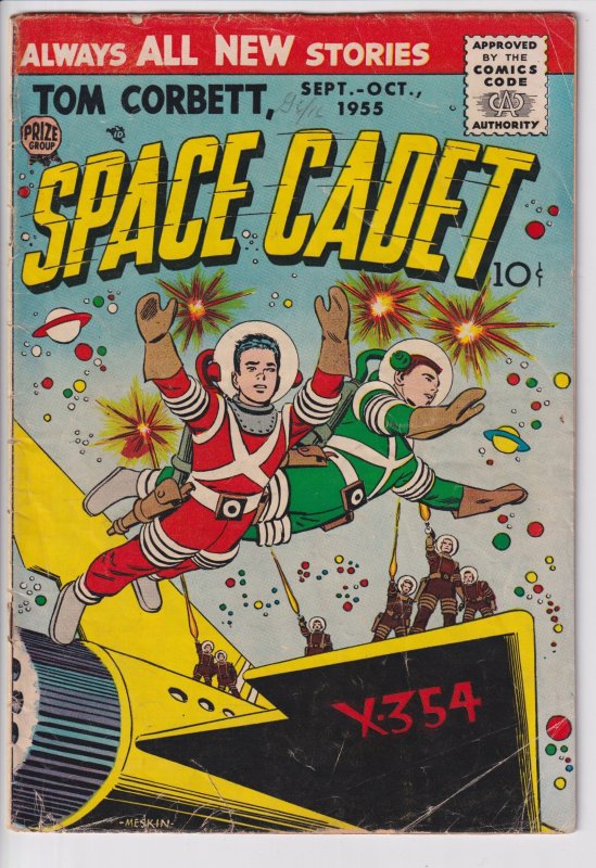 TOM CORBETT SPACE CADET #3 (Sep 1955) GVG 3.0 yellowing edges to off white paper