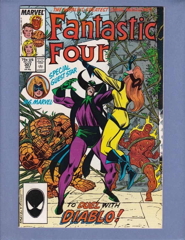 Fantastic Four #307 FN Marvel 1987