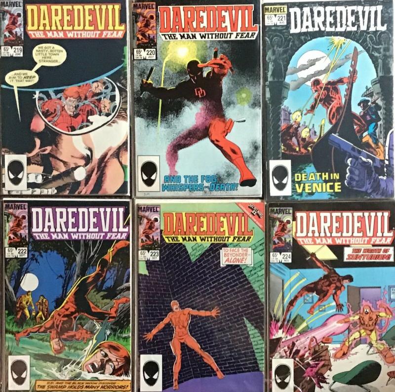 DAREDEVIL (MARVEL)#219-224 NM 9.4 CONDITION 