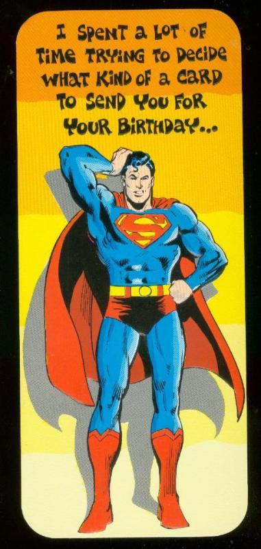 NEAL ADAMS SUPERMAN BIRTHDAY CARD #21 1978 NM