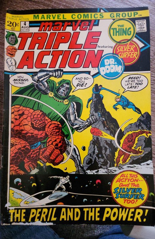 Marvel Triple Action #4 (1972) Fantastic Four 