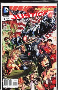 Justice League #5 Second Print Cover (2012) Justice League