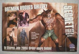 SECRET FILES ACTION FIGURES Promo Poster, 2005, Unused, more in our store