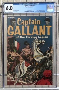 Captain Gallant #1 CGC 6.0 White Pages US Pictorial 1955