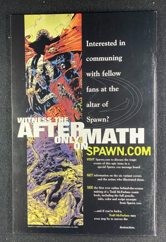 Spawn (1992) #100 NM- Greg Capullo Cover Death Angela Low Print Image Comics