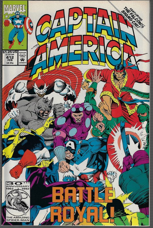Captain America #404,406,410,412 (Marvel, 1992-93) - Four Issues