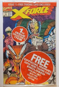 X-Force #1 With Shatterstar card (Aug 1991, Marvel) VF/NM  
