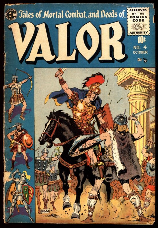 Valor #4--1955--EC--Wally Wood--Reed Crandall--Joe Orlando--comic book
