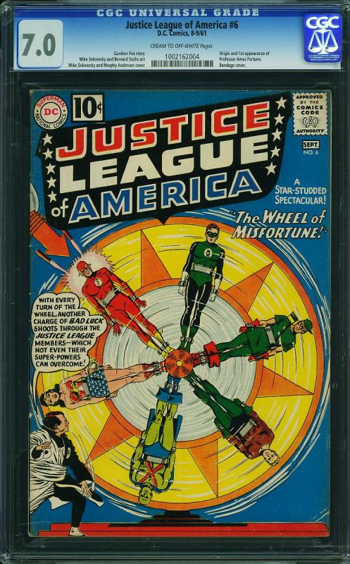 Justice League of America #6 (DC, 1961) CGC 7.0 - KEY